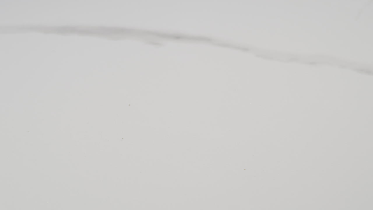 granos de café deslizándose y rebotando en una encimera