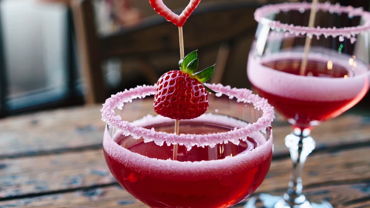 발렌타인 데이에 딸기 테일