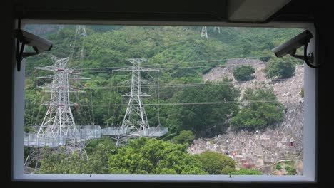 View-of-the-Diamond-Hill,-a-crowded-cemetery-landscape-with-thousands-of-columbarium-and-graves