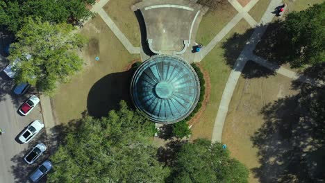 新奧爾良市公園的一座競技場的空中景色