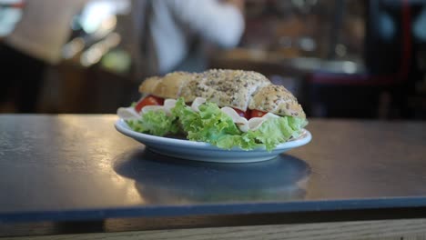 a sandwich on a plate
