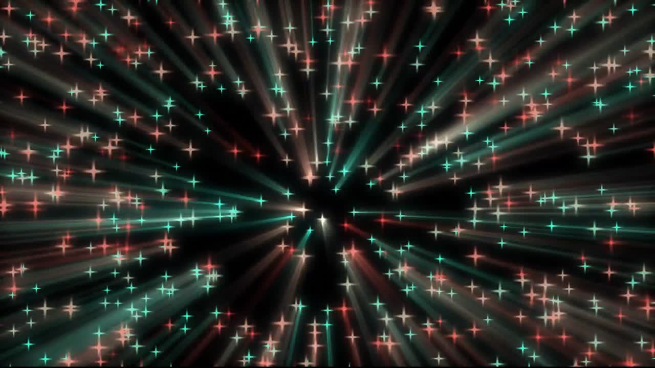 다채로운 별 빛나는 배경