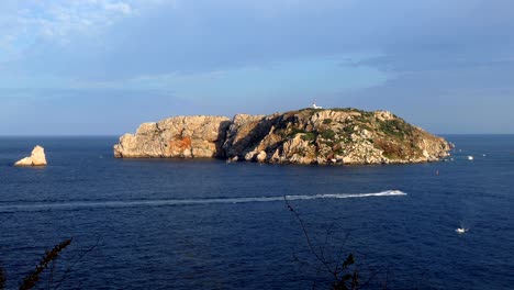 "medas" islands in the "costa brava" of catalonia, spain.time lapse.