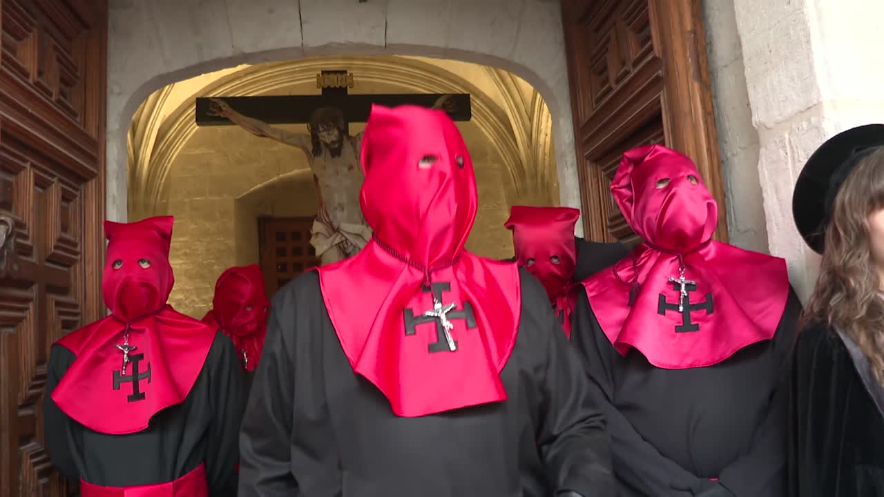 Religious Procession in a Church