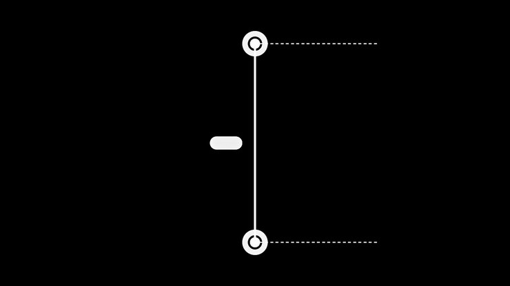 Animated Vertical Measurement Callout with Two Circle Markers