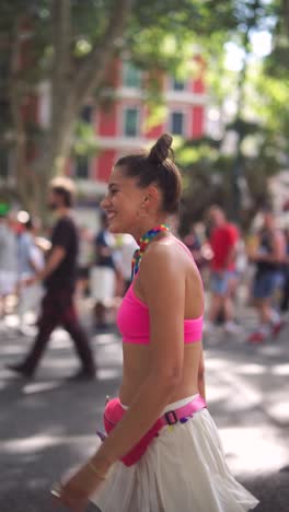celebration at pride parade