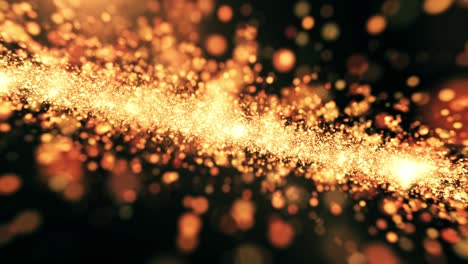 gold dust light sparkles abstract background loop 4k