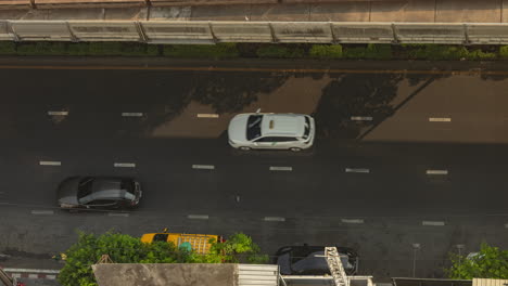bangkok, thailand - 13 march 2025 : timelapse of rush hour traffic at a busy junction in central bangkok