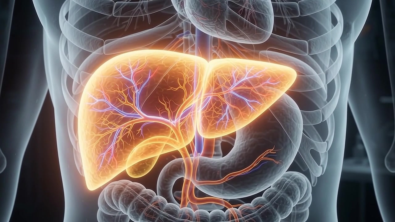 3D Medical Animation of Human Liver Anatomy and Vascular System