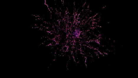 fuegos artificiales violeta y roja 4k