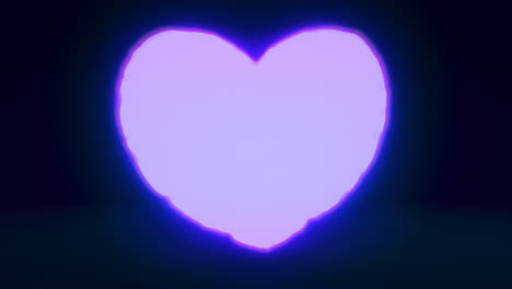 blue energy heart shapes on a dark background