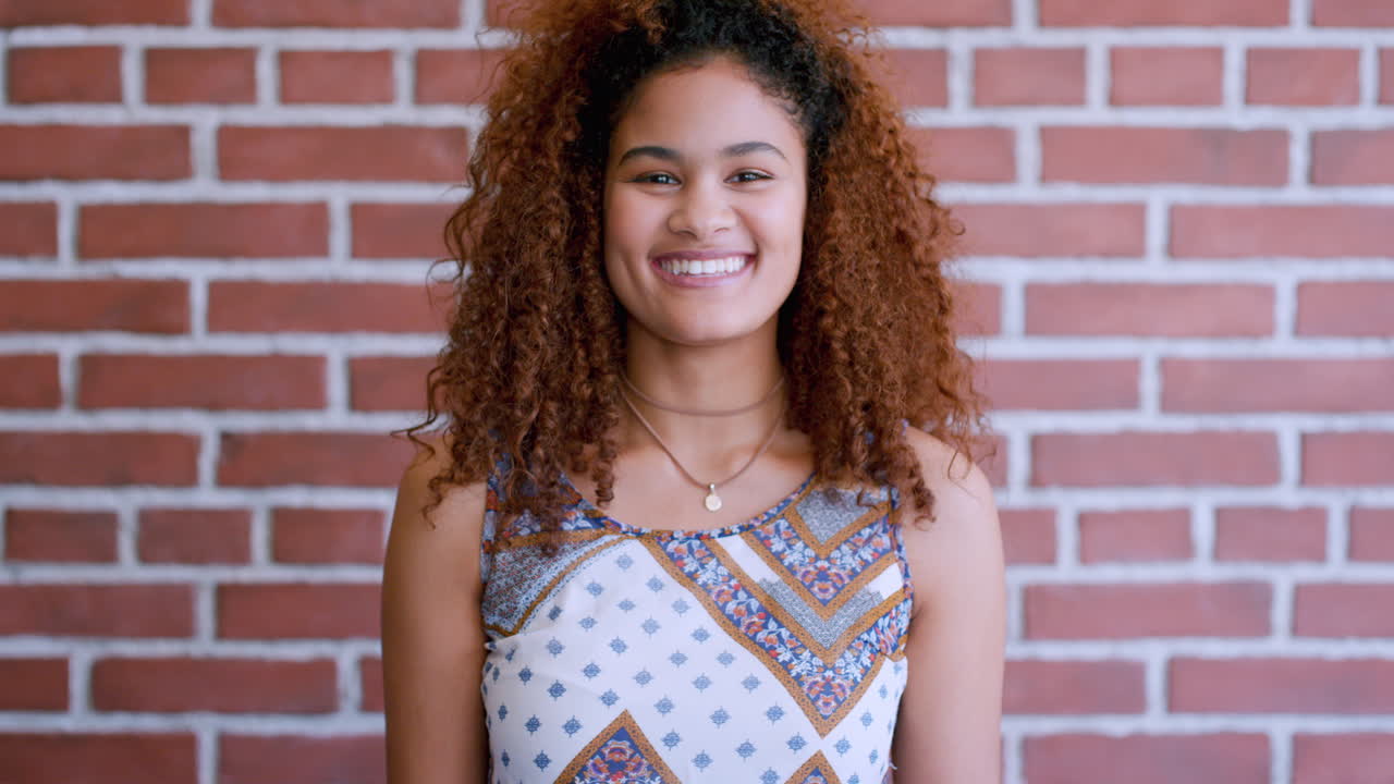 rostro, feliz y mujer negra