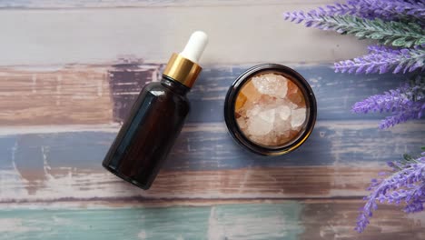 sales de baño de lavanda y set de aceites esenciales