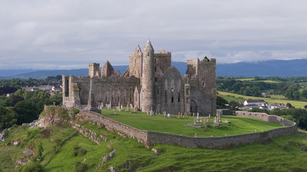 Aerial View of the Historic Cashel of the Kings and St. Patrick's Rock, Ireland