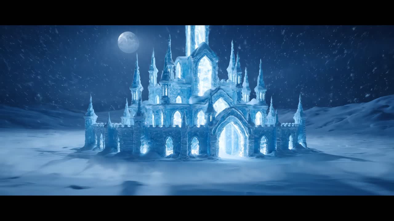 Ice Castle in Winter Wonderland