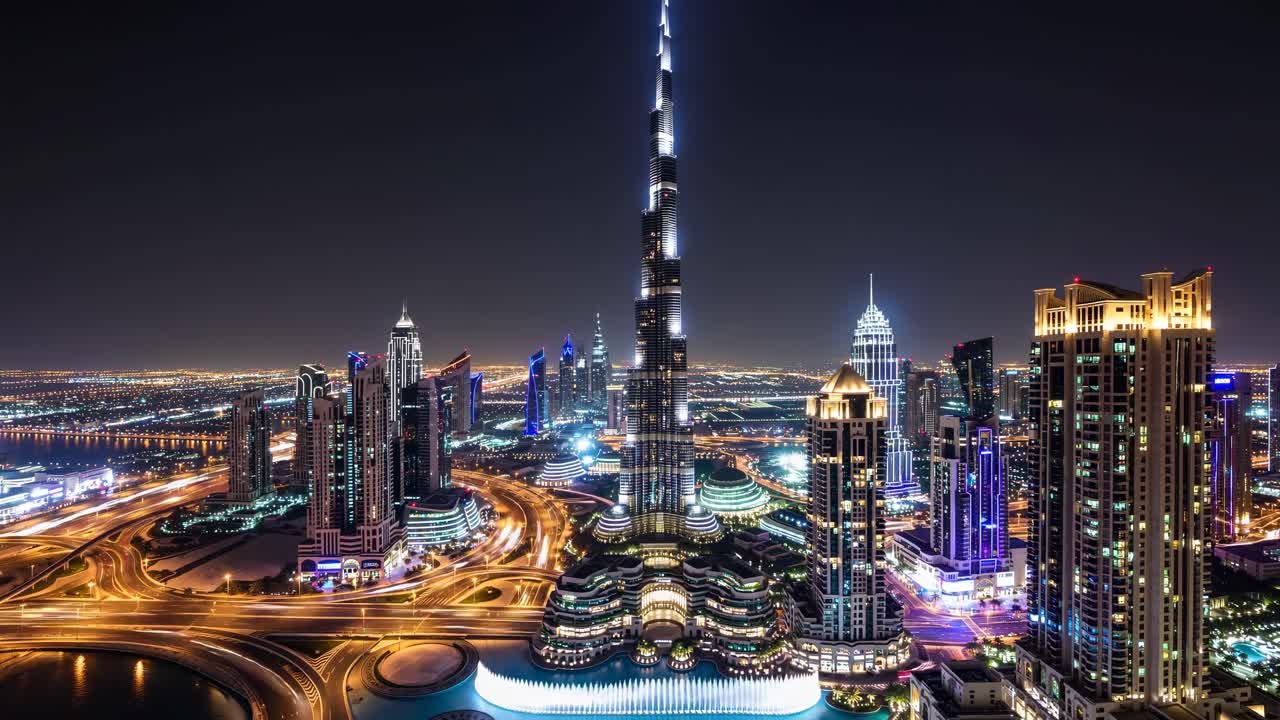Dubai Skyline at Night
