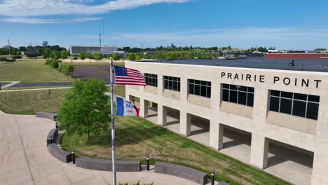 prairie point school building in iowa