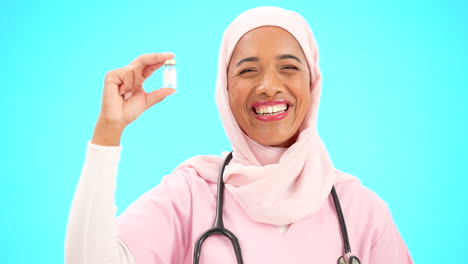 Nurse,-healthcare-and-vaccine-with-a-muslim-woman