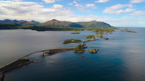 atlantic ocean road aerial footage norway