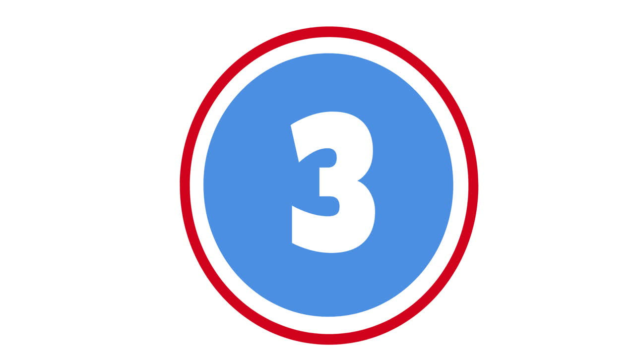 animación de 88, 3 y el día nacional del bingo en círculo sobre fondo blanco