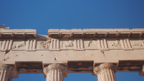 Ancient-ruins-in-Greek-temple-in-Athens