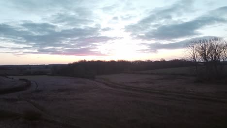 Dramatic-sky-overlooking-remote-English-countryside