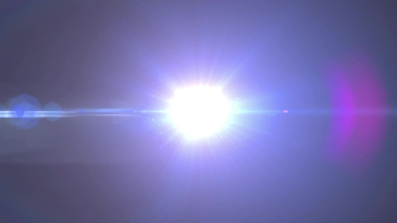 Animazione di macchie di luce su sfondo nero