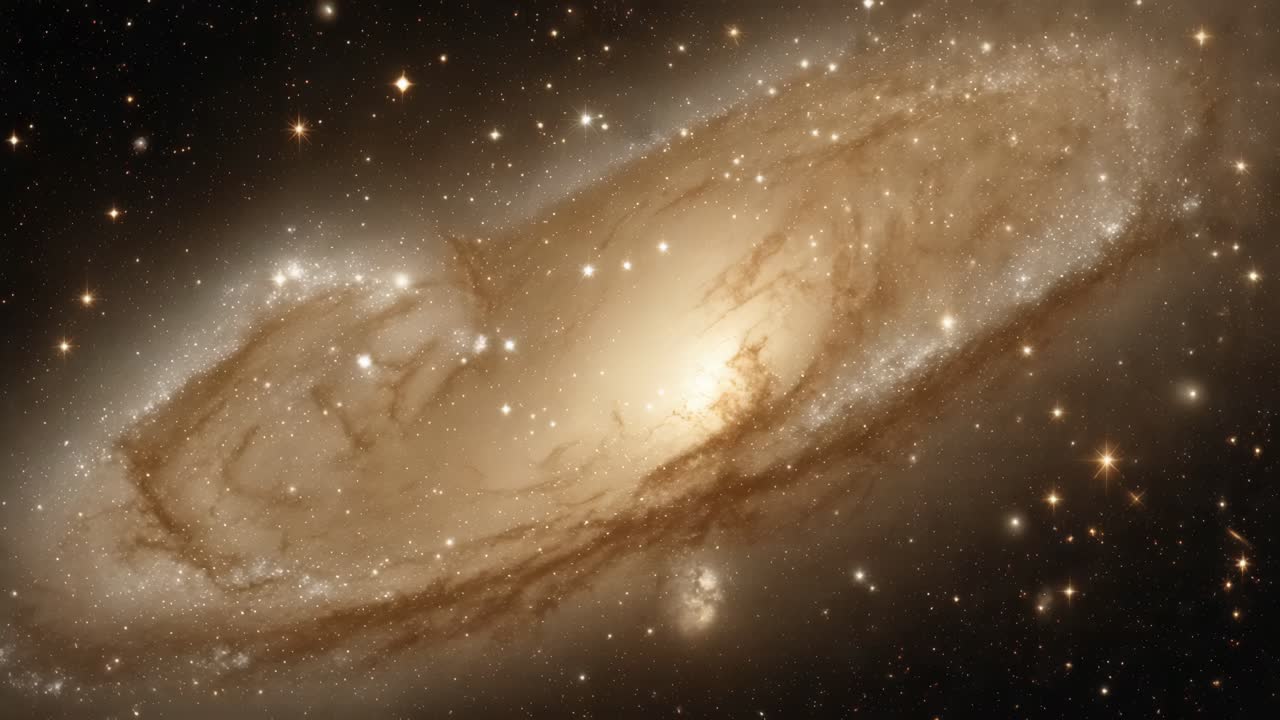 깊은 우주에 있는 나선형 은하