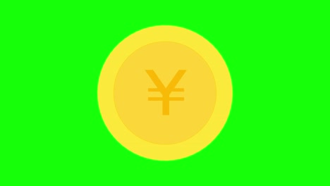 simple and cute money animation : japanese yen greenback