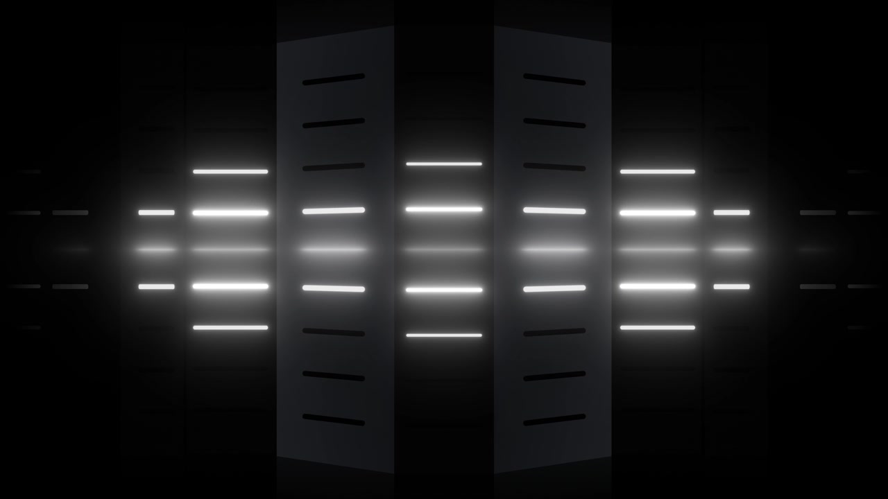 Abstract Neon Light Pattern