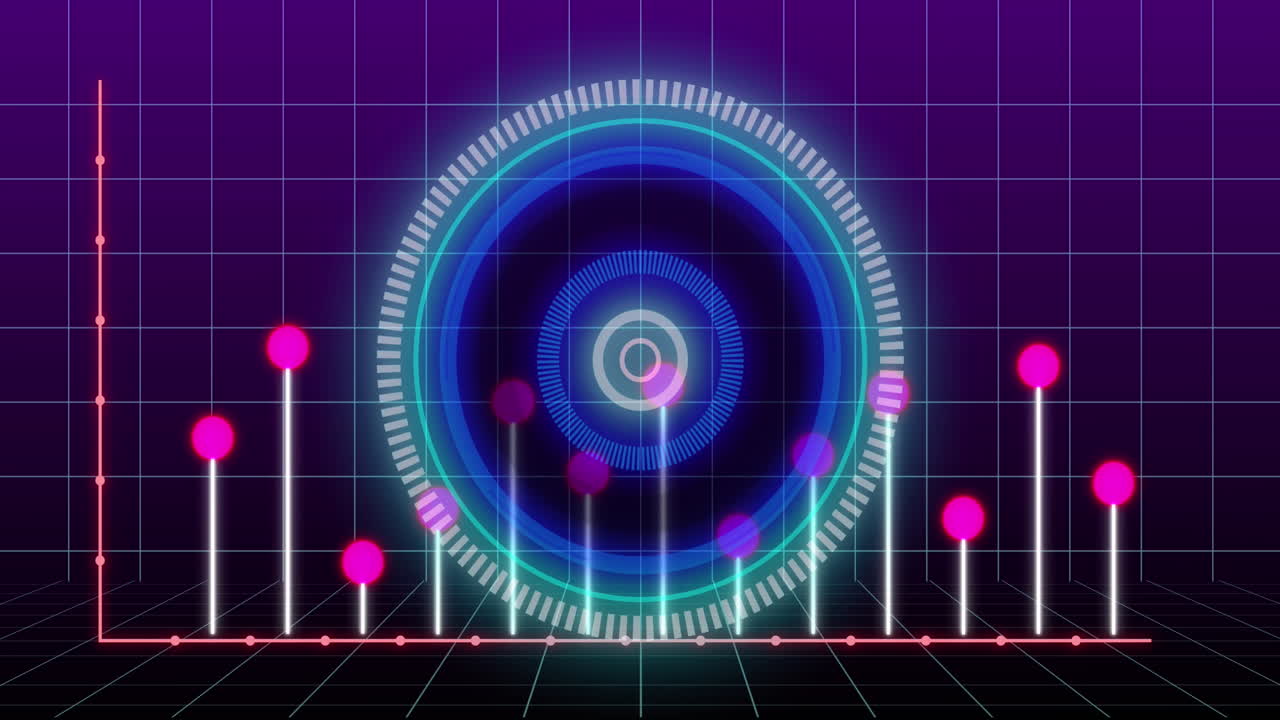 재무 데이터 처리에 대한 애니메이션과 그리드 상의 범위 스캔