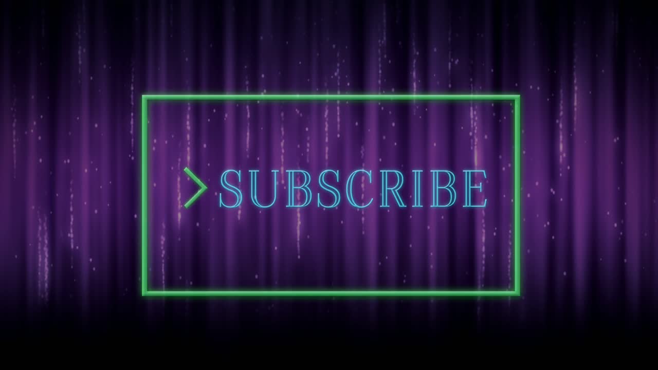 animación de texto de suscripción brillante en un cuadro 4k
