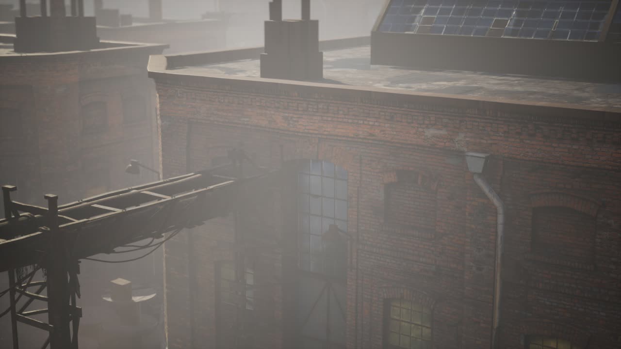 ⁇ 은 공장의 버려진 산업 건물