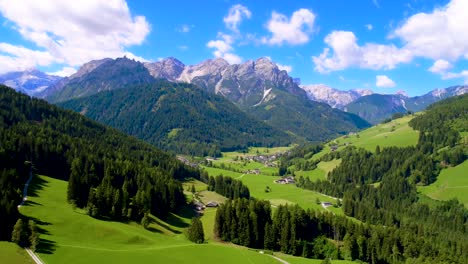 scenic view of the beautiful landscape in the alps