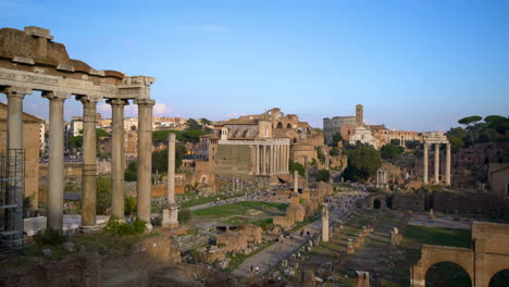 Foro-Romano-En-Roma,-Italia