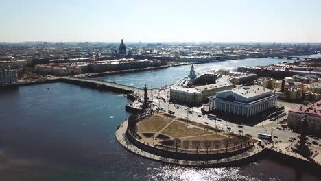 una vista aérea de san petersburgo, rusia