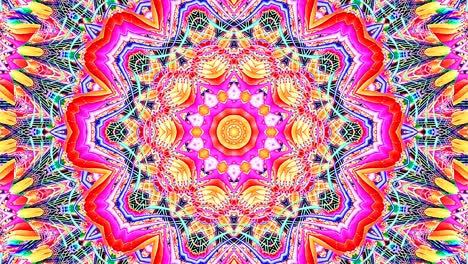 hermoso caleidoscopio abstracto que brilla, una luz radiante que regula los movimientos sutiles