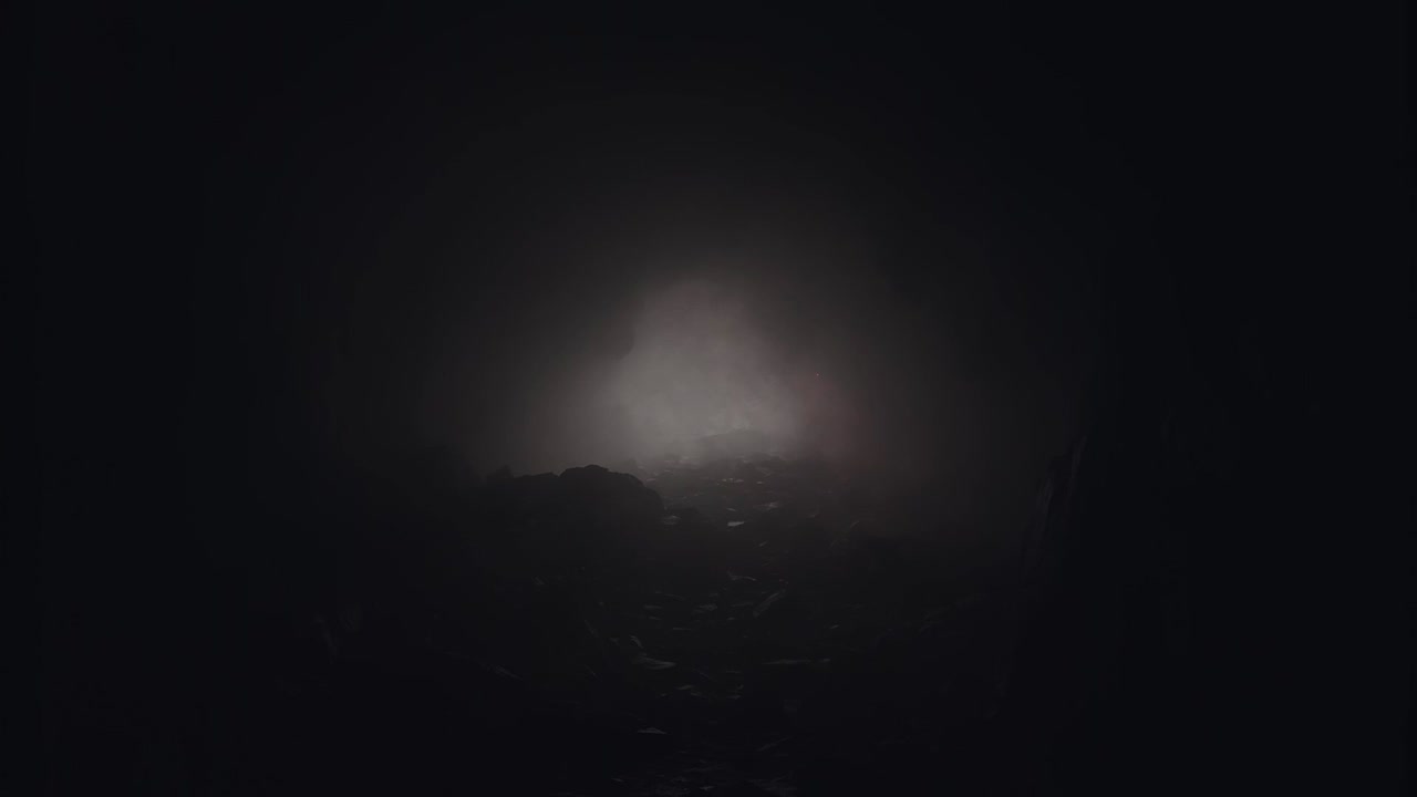 el túnel de la cueva oscura