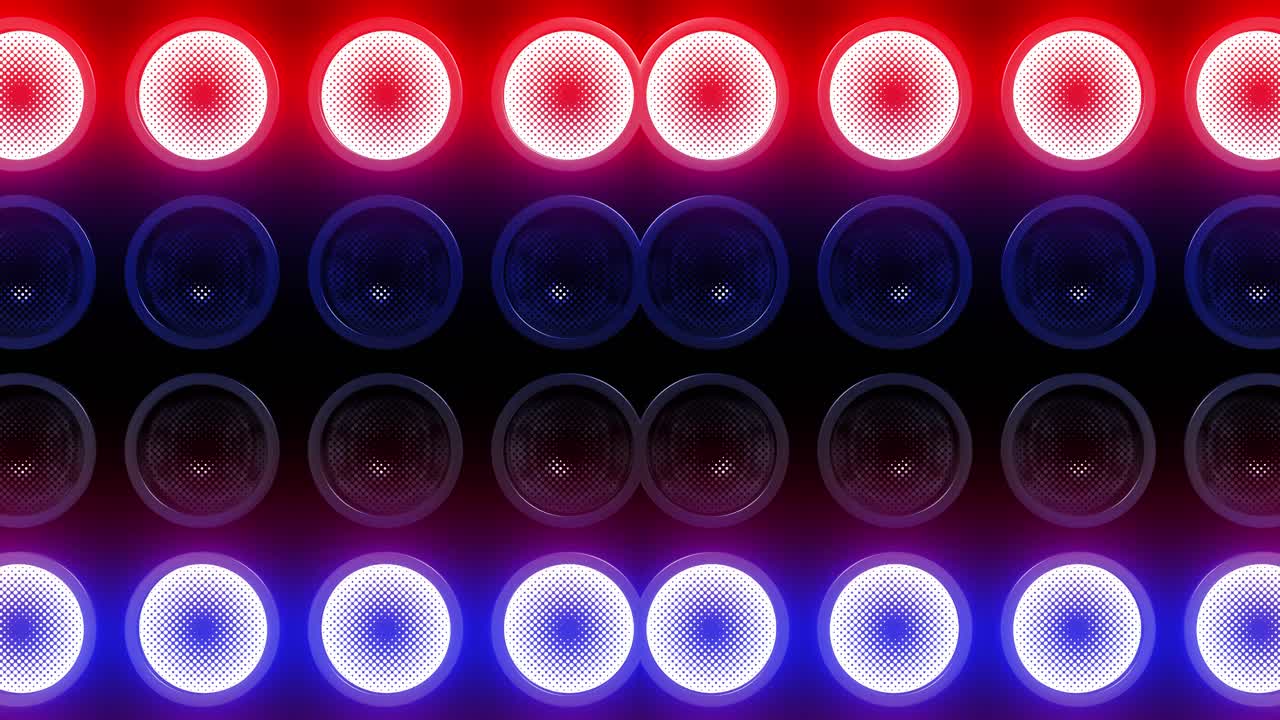 Sfondo Colorato con Altoparlanti al Neon