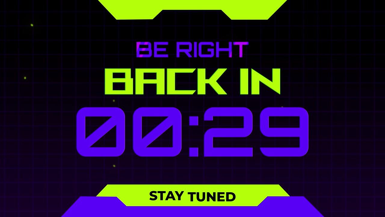 Digital Countdown Timer for Live Stream Break