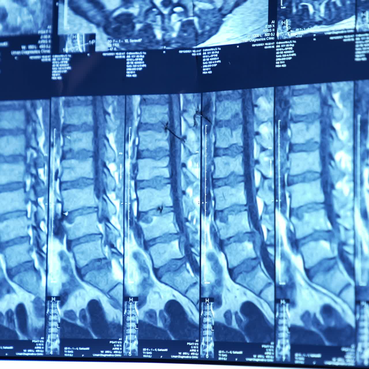 Science laboratory researchment. Close up view of medical test analysis