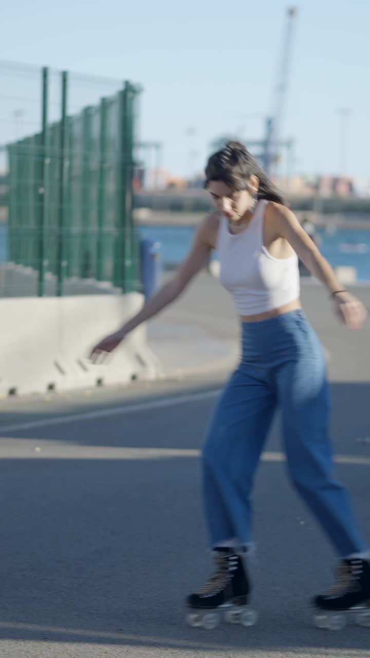 Young Woman Engaging in Outdoor Activity