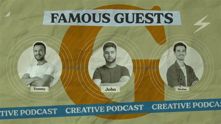 Creative Podcast Opener Motion Graphics Template