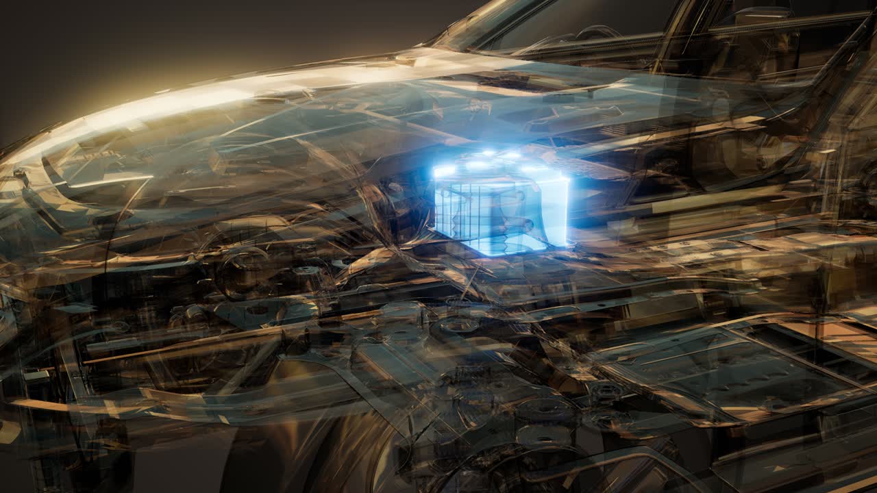 автомобильный аккумулятор виден в автомобиле