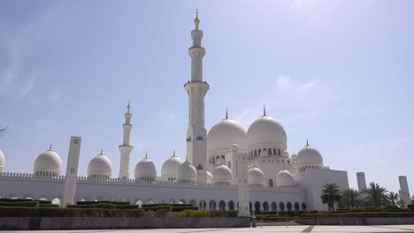 sheikh zayed mosque, sunny day. the united arab emirates, abu dhabi.