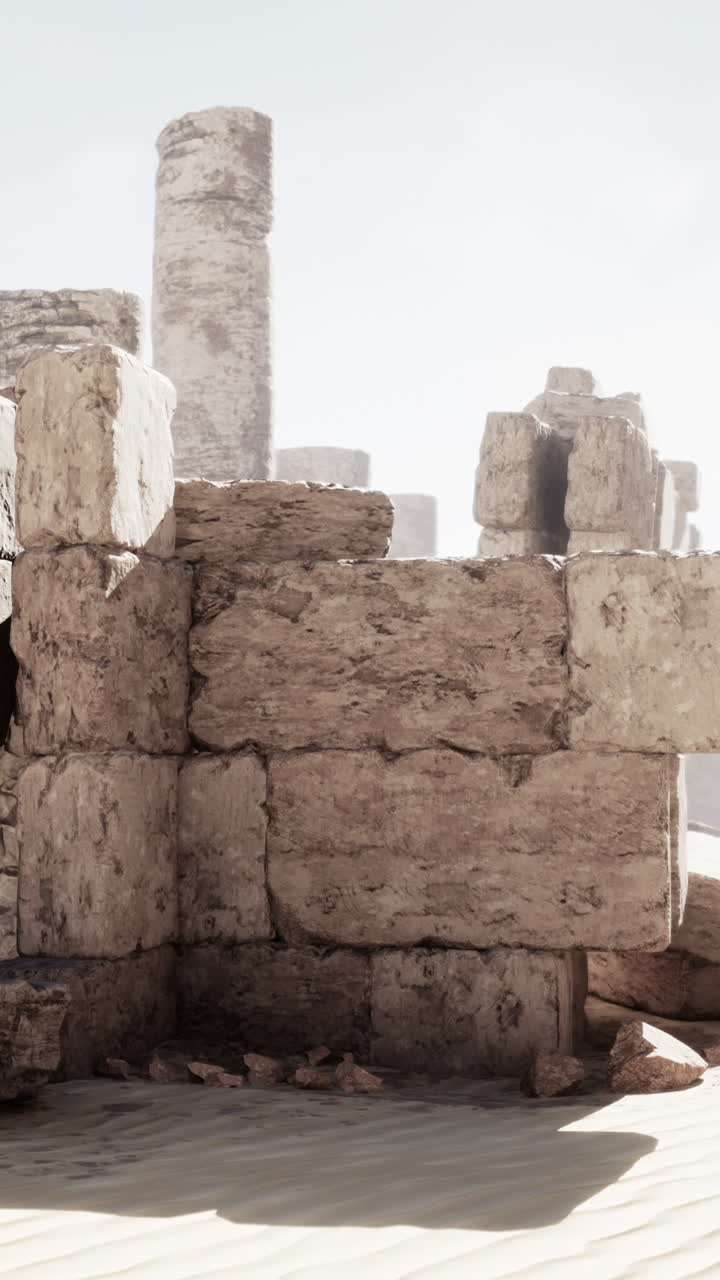 antiguas ruinas en el desierto