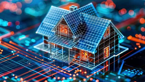 digital smart home concept