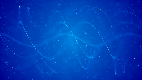 4k blue abstract bokeh spiral particle background. 30 seconds seamless loop. have another color. check my page