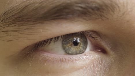 close-up of a person's eye