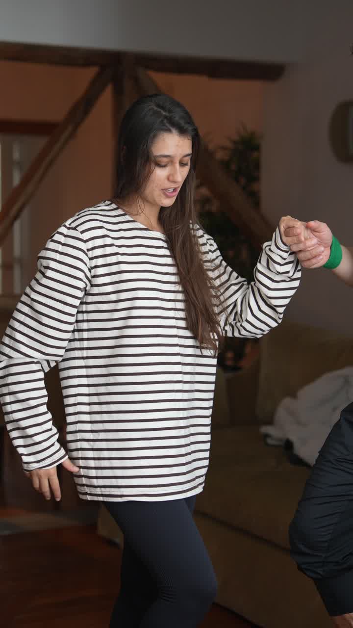 Couple Dancing at Home